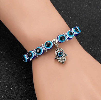 Evil Eye Silver-Edged Bracelet For Men and Women