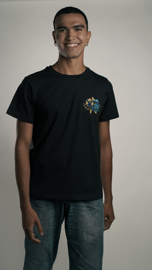 Garden Globe Black Men's T-shirt