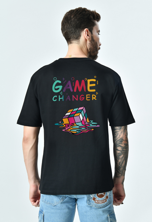 Game Changer Black Unisex Oversized T-Shirt