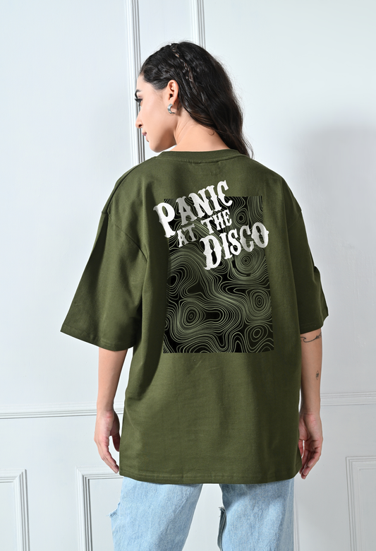 Panic At The Disco Olive Unisex Oversized T-Shirt