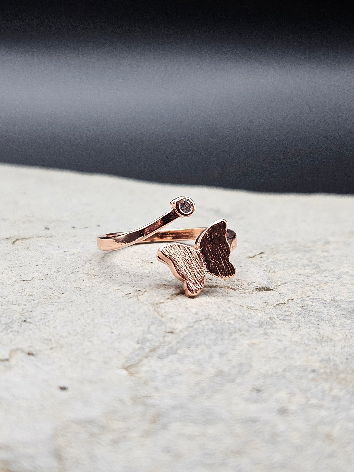 Butterfly Copper Ring for Women