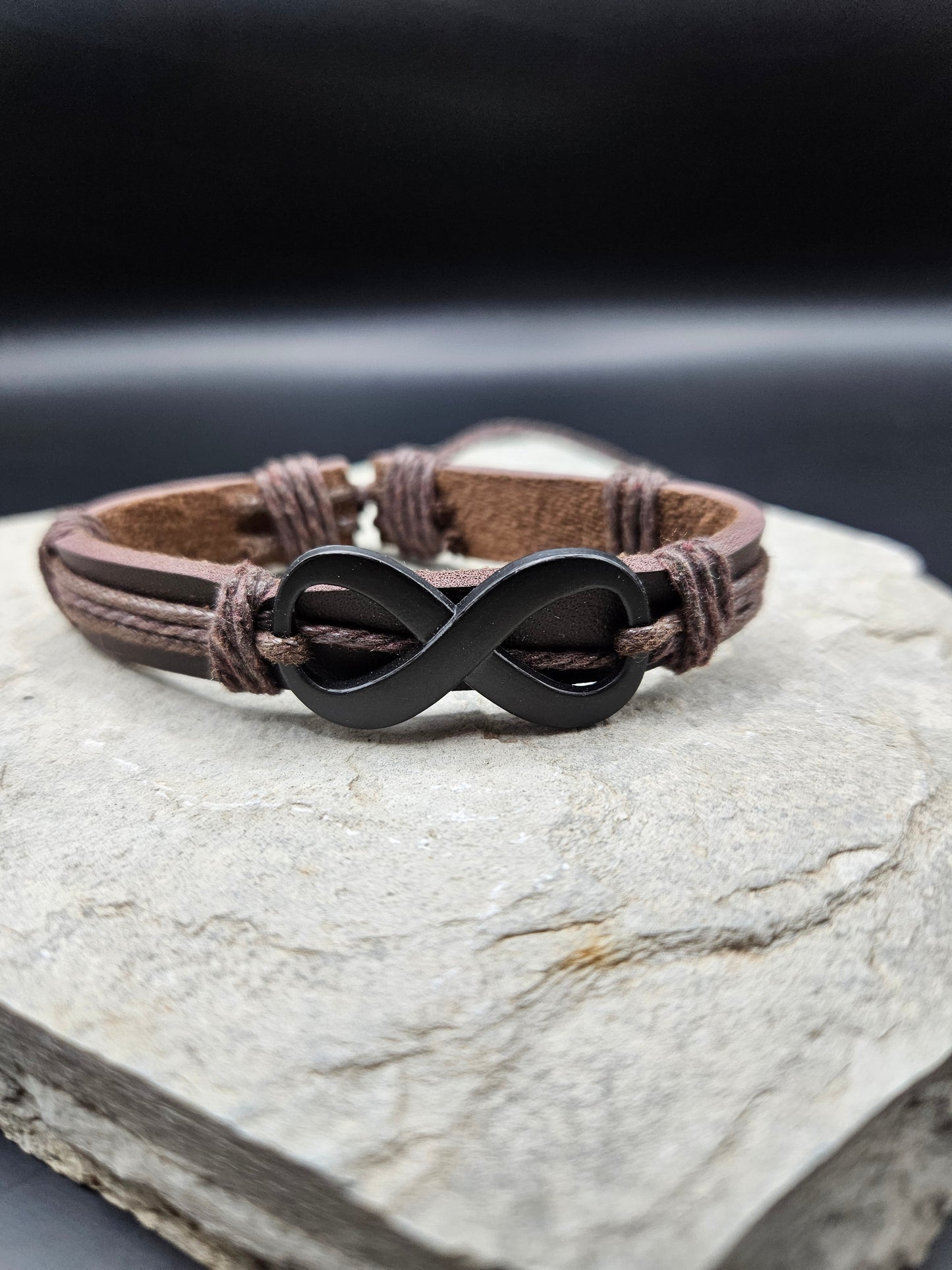 Brown Infinity Multi-Layer Bracelet for Men