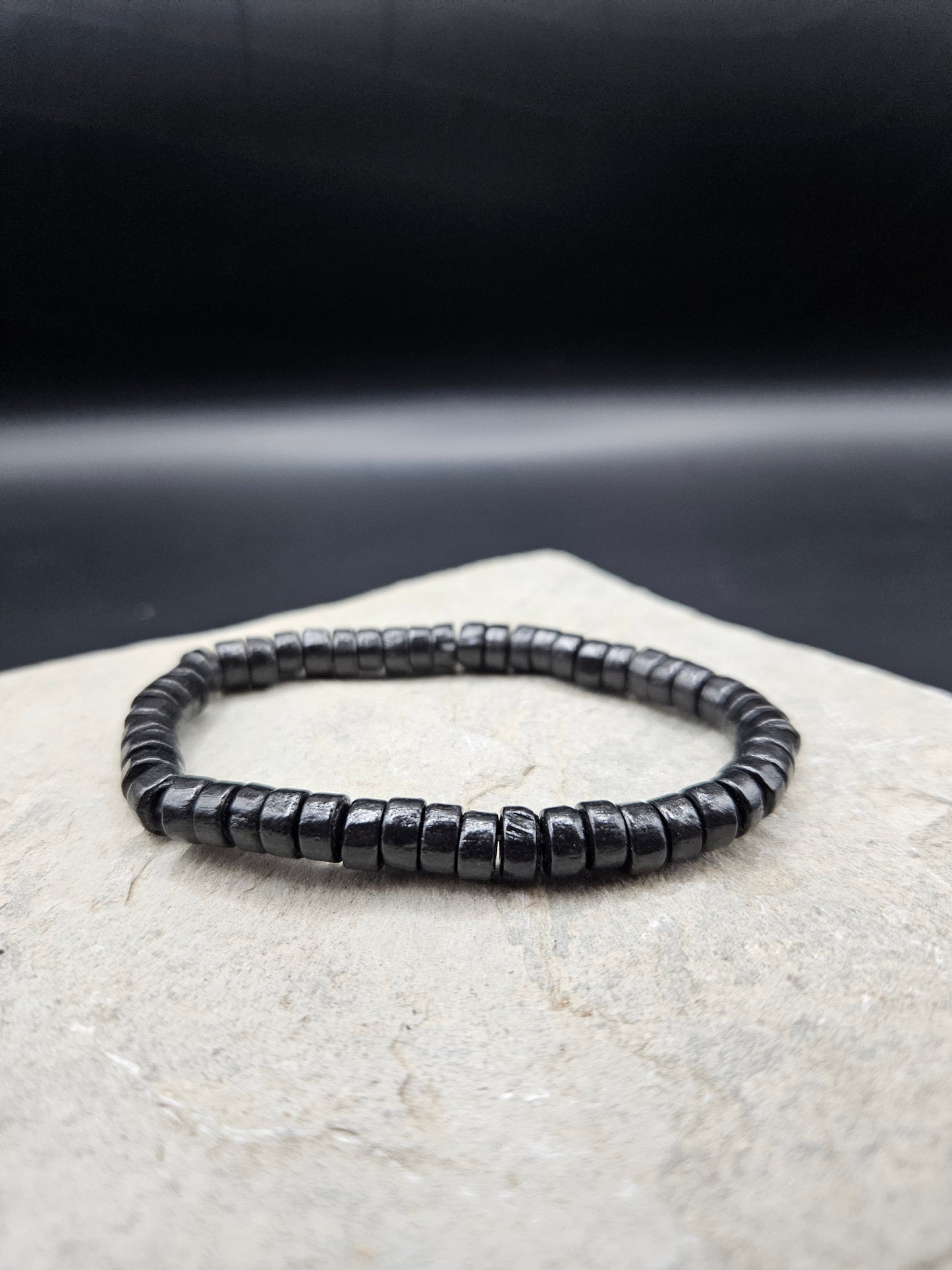 Black Beads Multi Layer Bracelet for Men