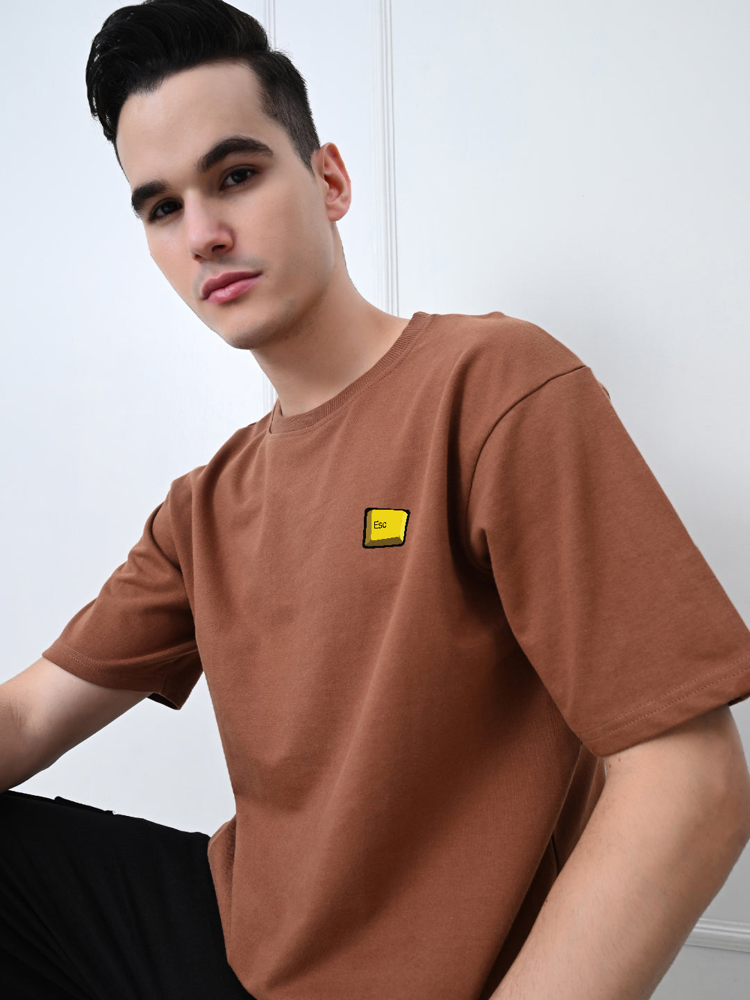 Escape Brown Unisex Oversized T-Shirt