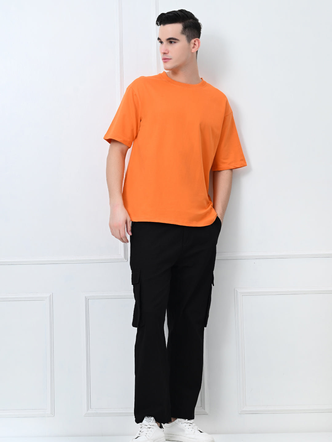 Soulmates Orange Unisex Oversized T-Shirt