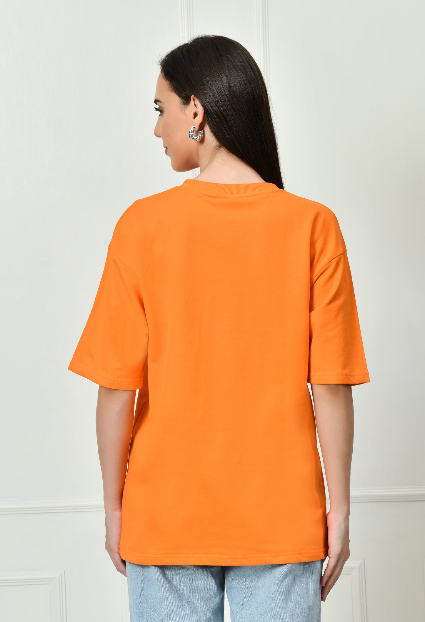 Badtameez Orange Unisex Oversized T-Shirt