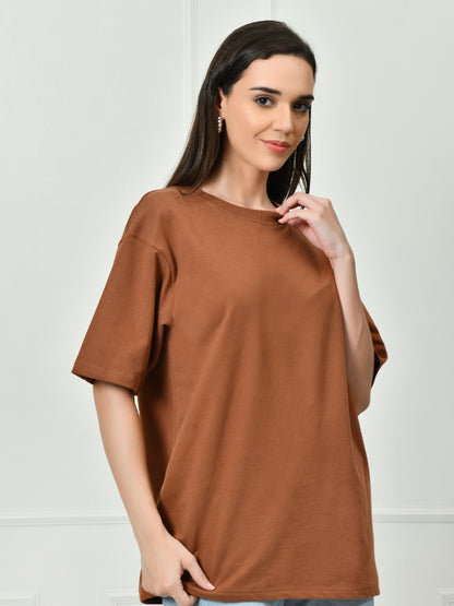 Love Is The Cure Brown Unisex Oversized T-Shirt