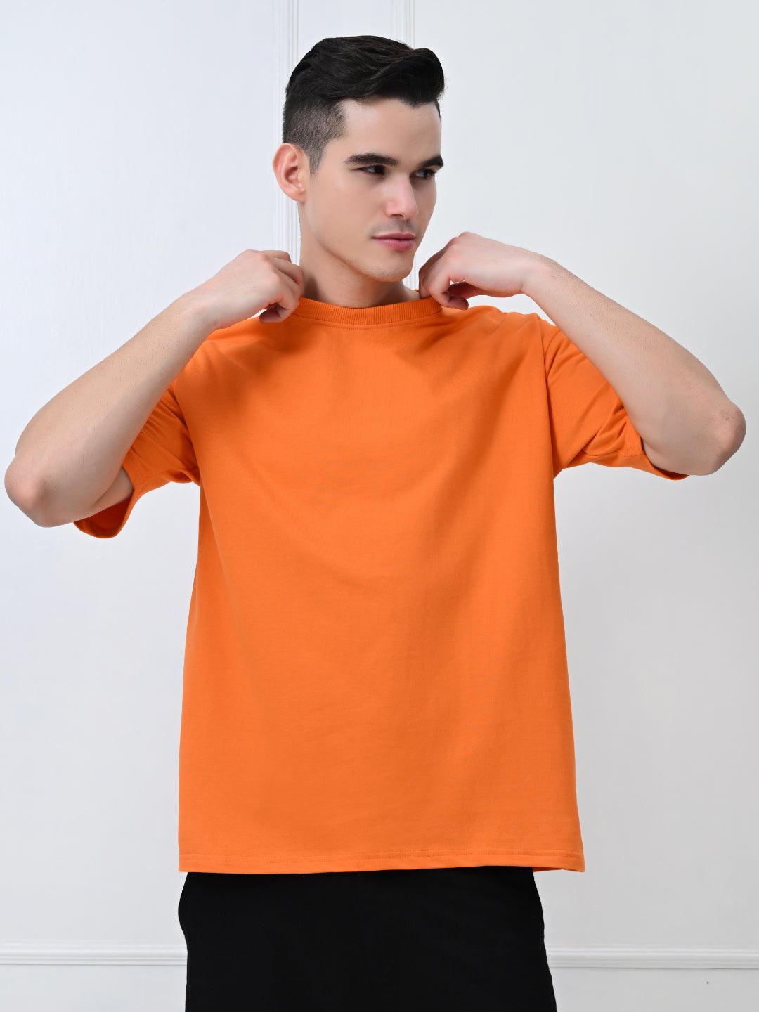 Wild Flowers Orange Unisex Oversized T-Shirt