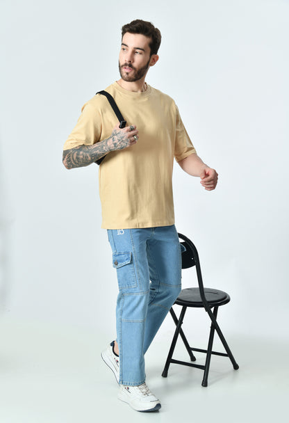 Horned Guardian Male Oversized T-Shirt