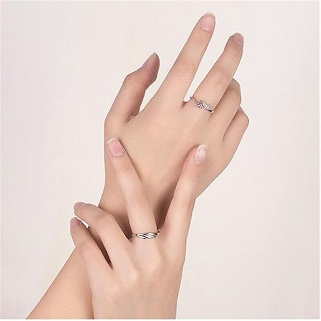 Angel Wings Love Adjustable Couple Rings for Men and Women