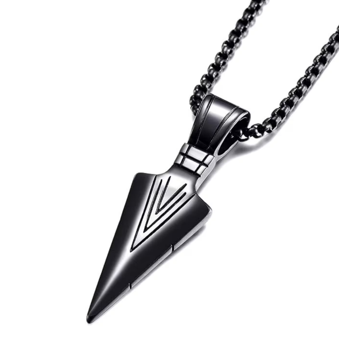 Black Arrow Pendant For Men And Women