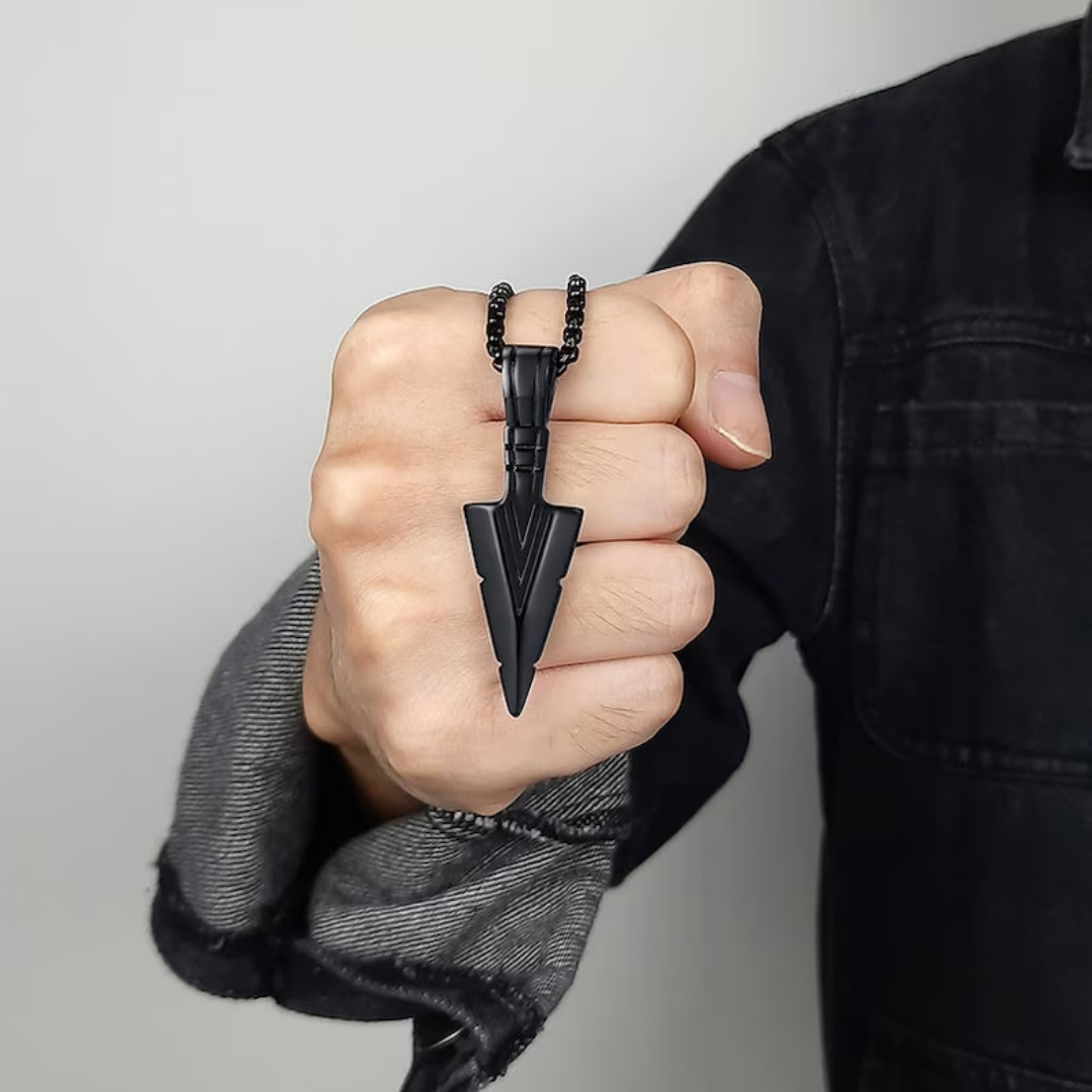 Black Arrow Pendant For Men And Women