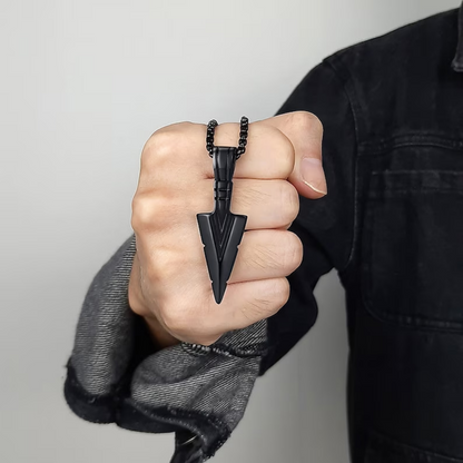 Black Arrow Pendant For Men And Women