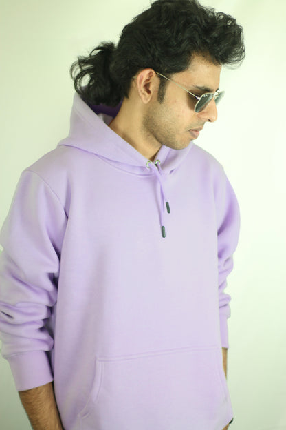 Plain Lavender Men's Hoodie By Eksdee