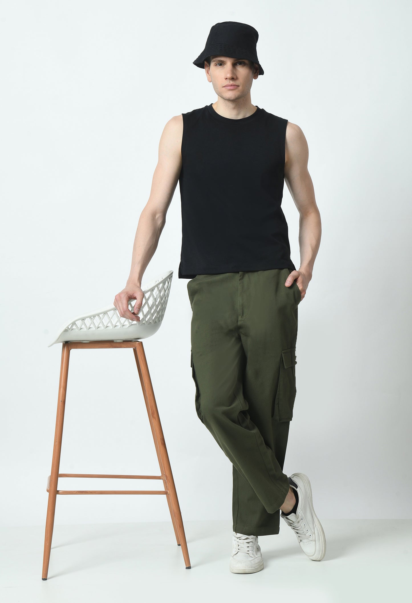 Olive Green Unisex Cargo