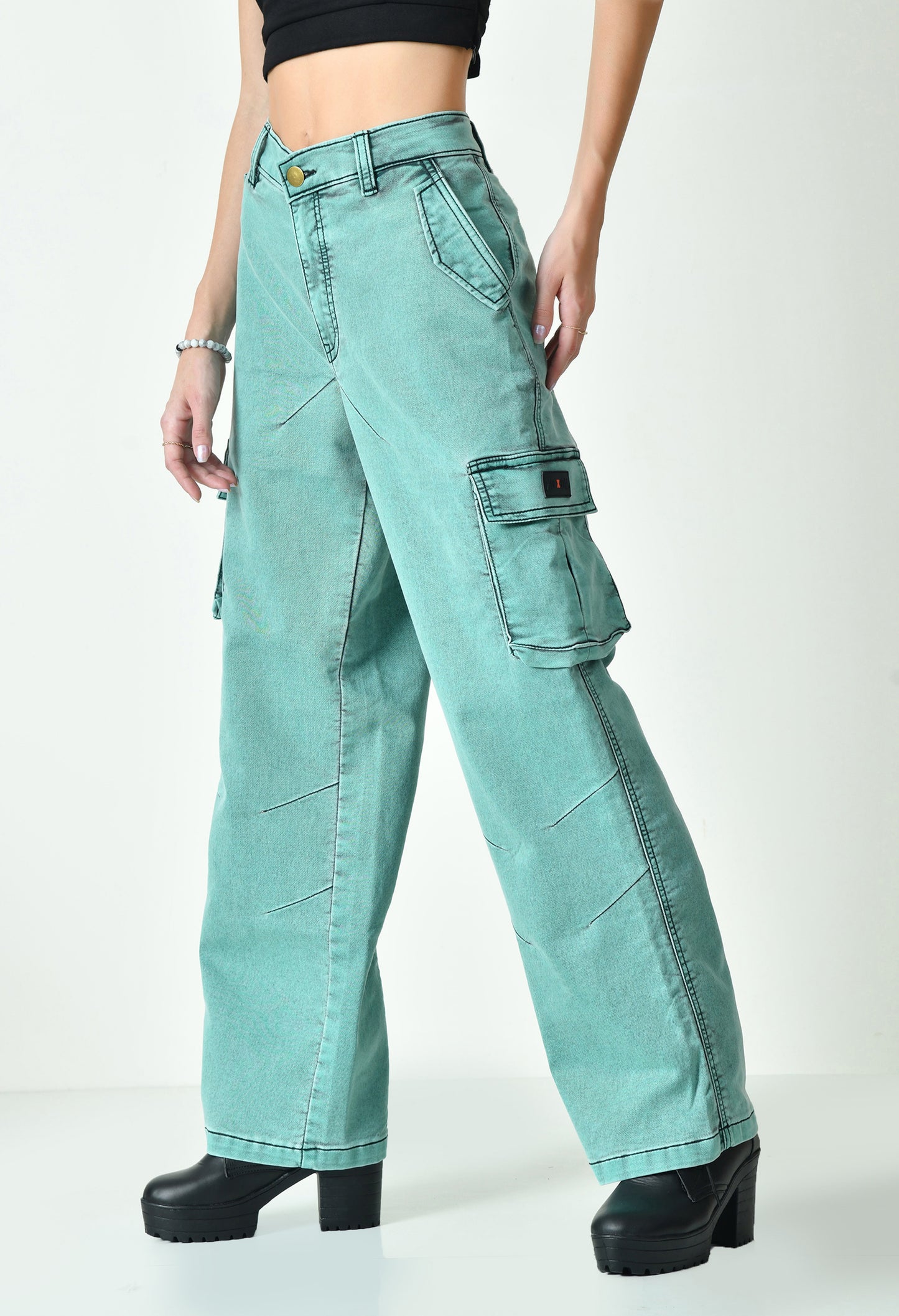 Nature’s Drip Denim Cargo For Women