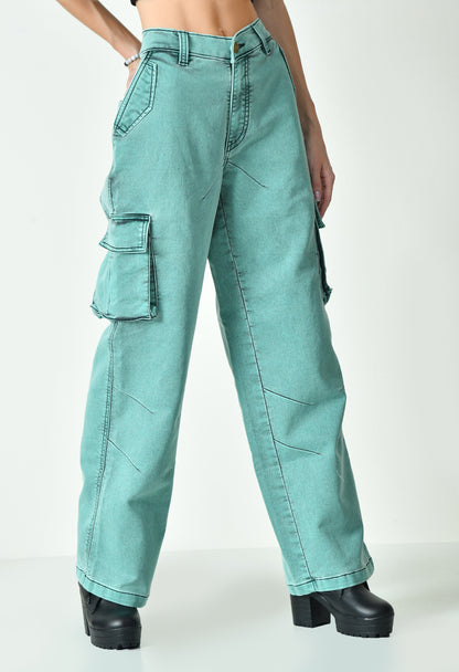 Nature’s Drip Denim Cargo For Women