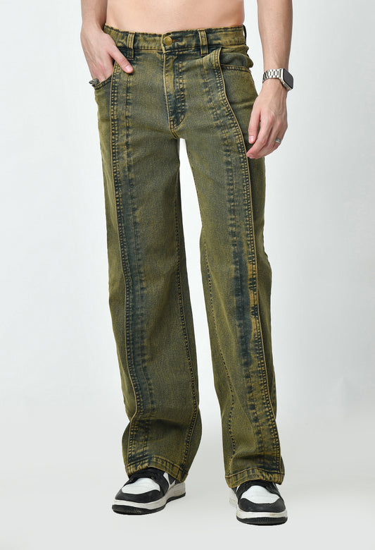 A Decade Old Vintage Pleated Denim Cargo For Men