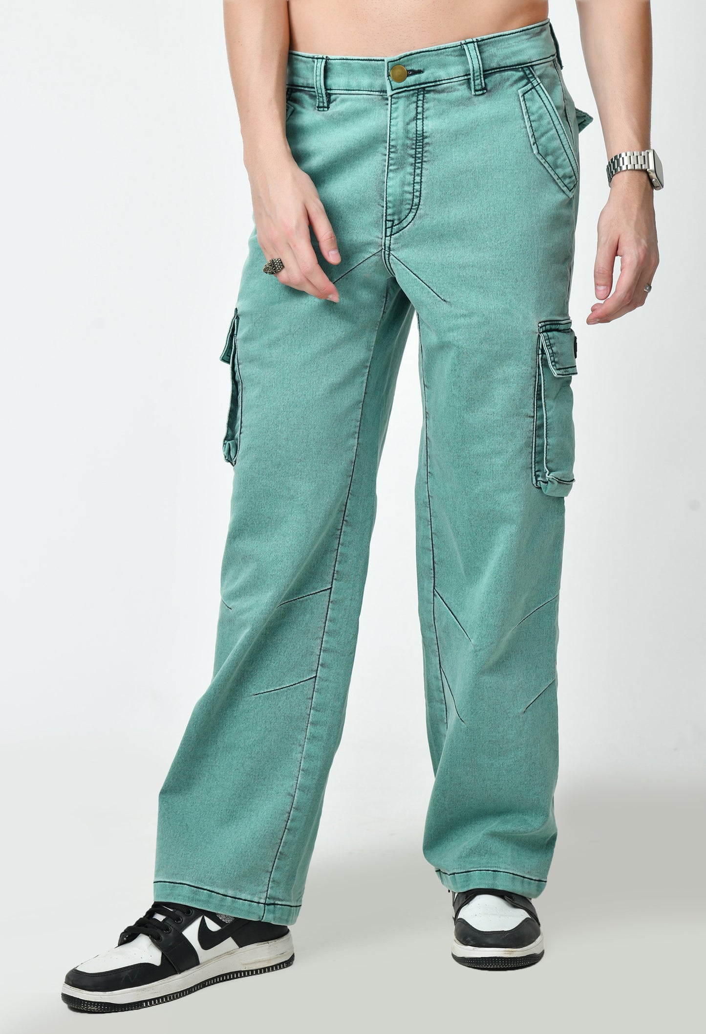 Nature’s Drip Denim Cargo For Men