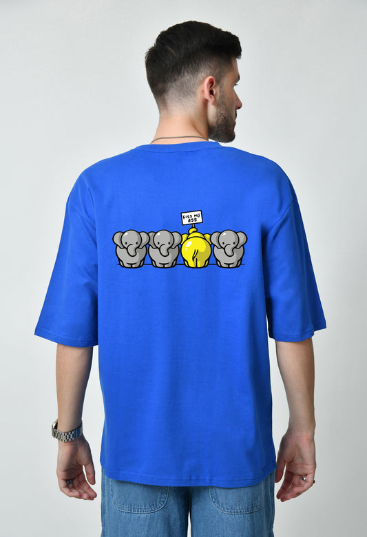 Dare To Be Different Royal Blue Men's Oversized T-Shirt