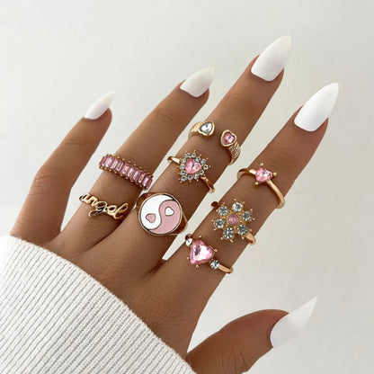 Stylish Gold-Polished Boho Midi Rings Set for Women