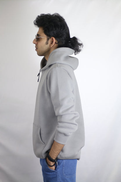 Plain Grey Men's Hoodie By Eksdee