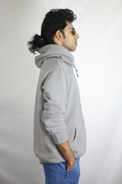 Plain Grey Men's Hoodie By Eksdee