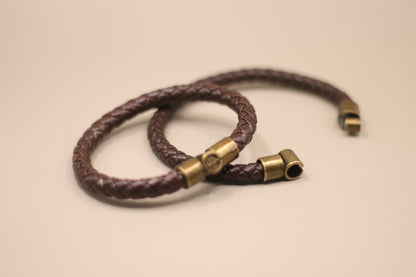 Bold Brown Hook Bracelet For Men