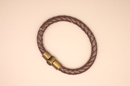 Bold Brown Hook Bracelet For Men