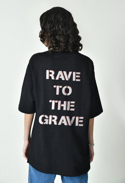 Rave Daddy Black Women Oversized T-Shirt