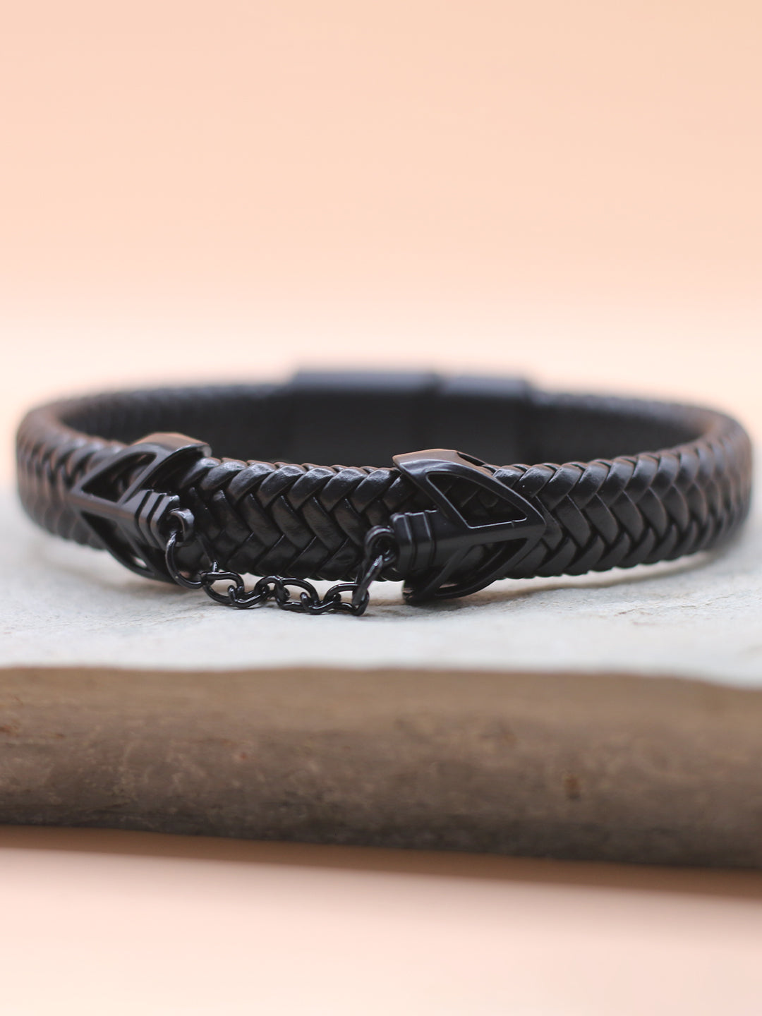 Black Anchor Chain Bracelet