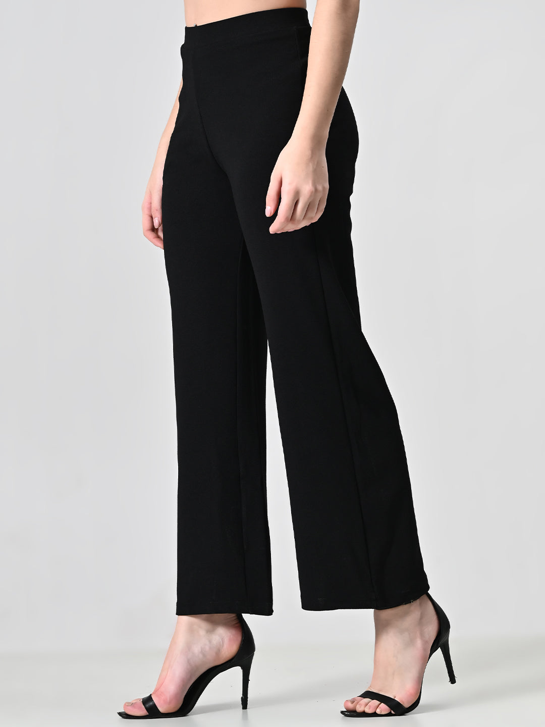 Black Comfort Palazzo For Women