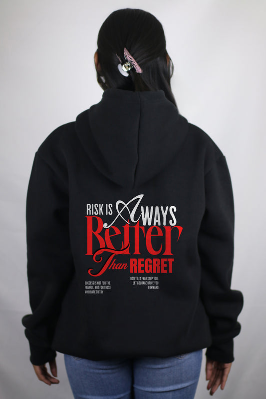 Better Than Regret Black Women's Hoodie By Eksdee