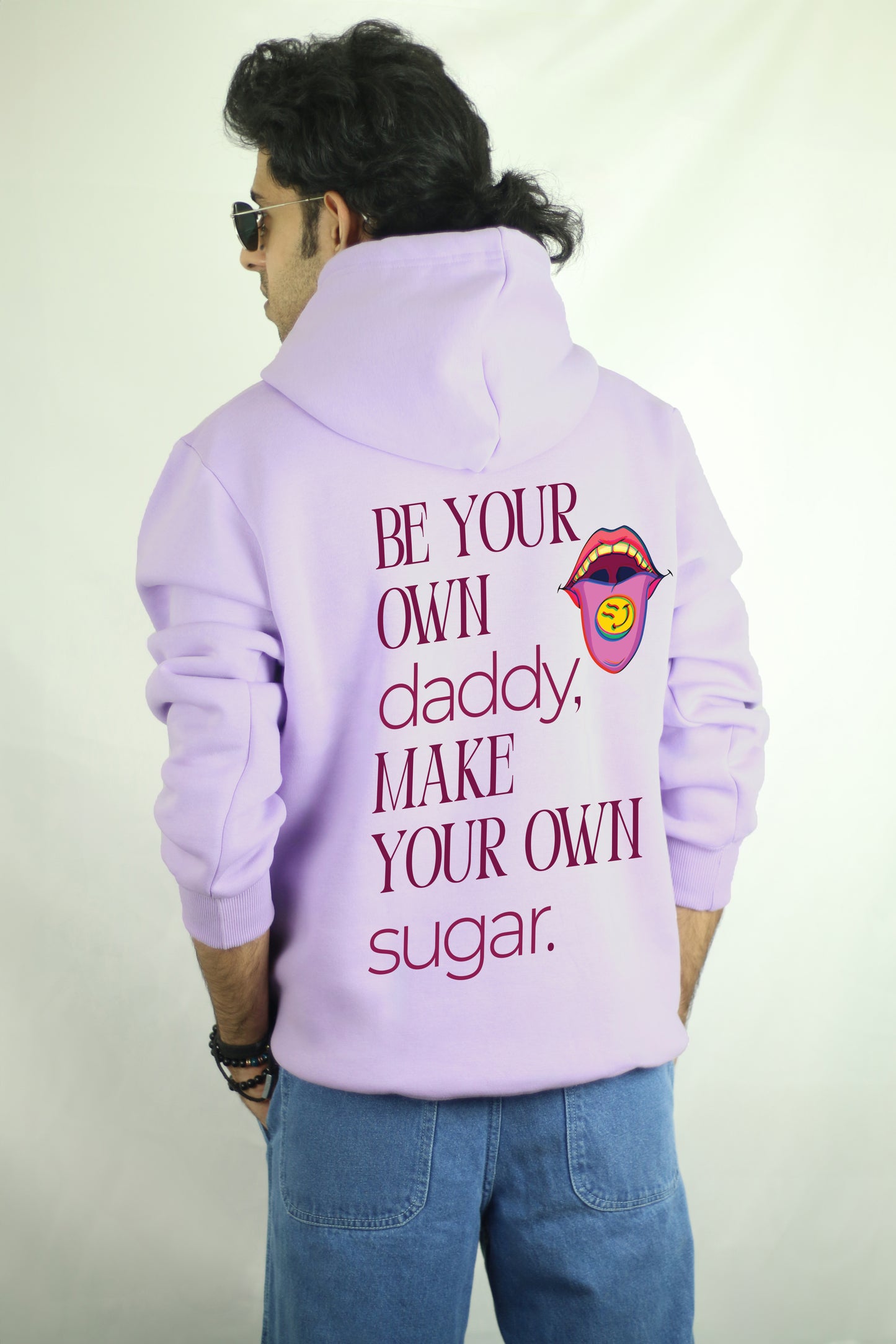 Be Your Own Sugar Lavender Men's Hoodie By Eksdee