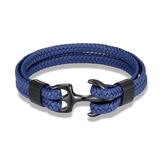 Blue Dual-Layered GenZ Bracelet For Men