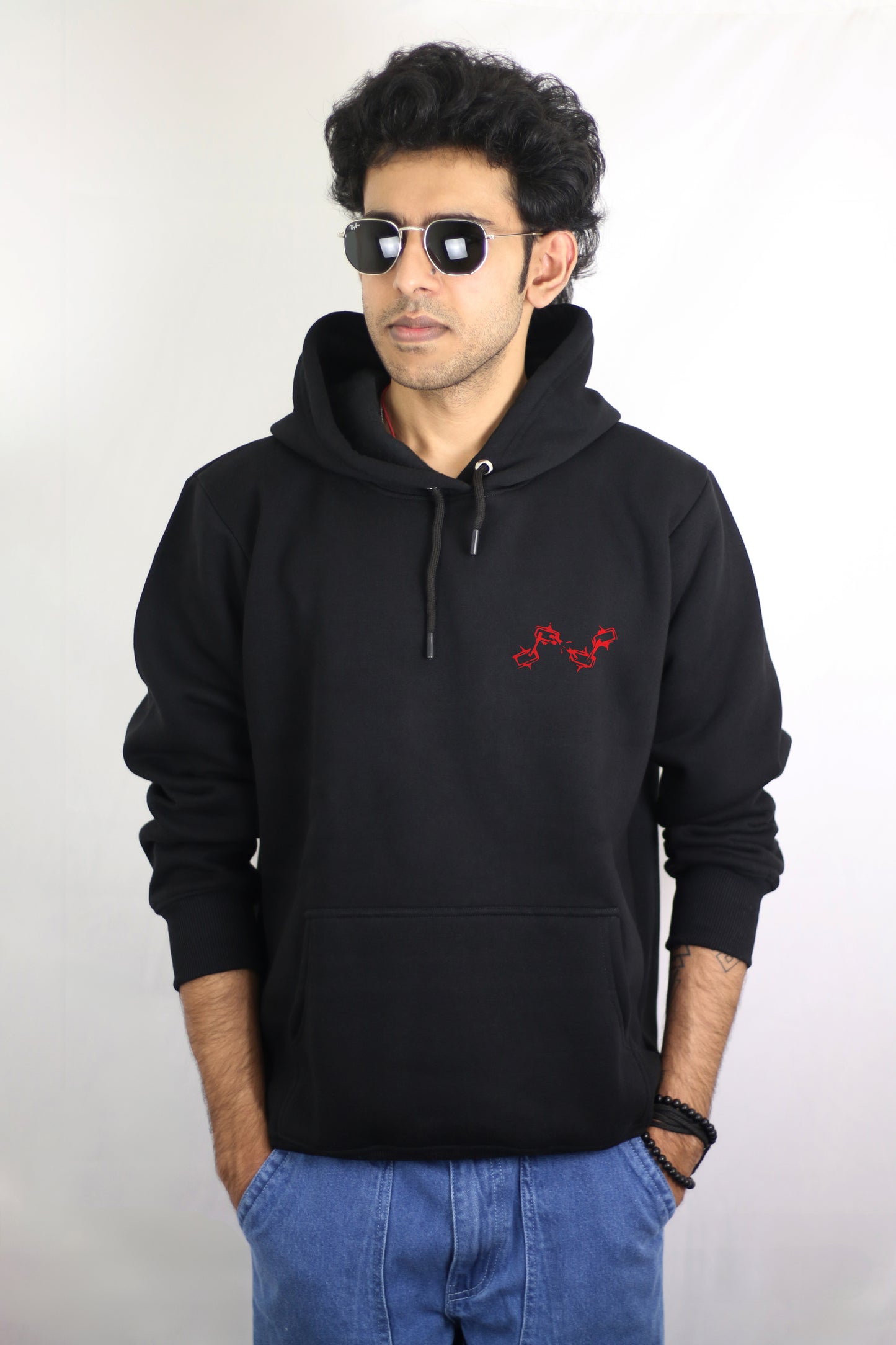 Joker Black Men's Hoodie By Eksdee