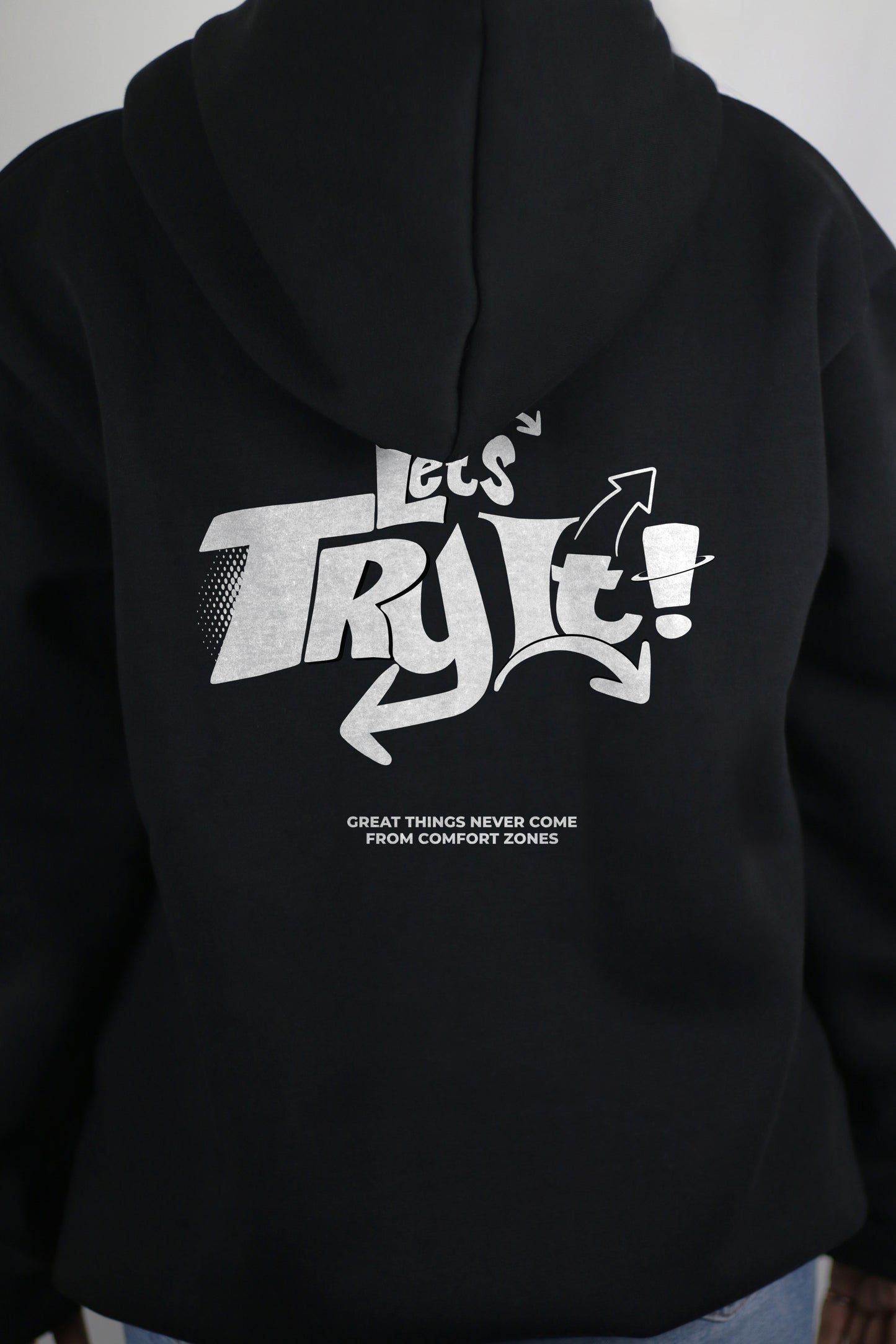 Let's Try It Black Women's Hoodie By Eksdee