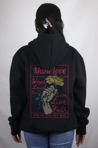 Make Love Black Women's Hoodie By Eksdee