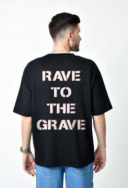 Rave Daddy Black Men's Oversized T-Shirt