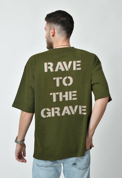 Rave Daddy Olive Men's Oversized T-Shirt