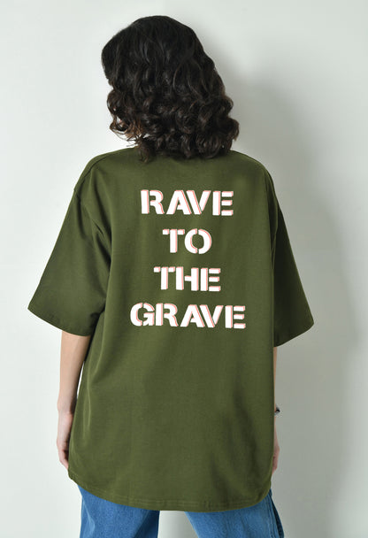 Rave Daddy Olive Women's Oversized T-Shirt