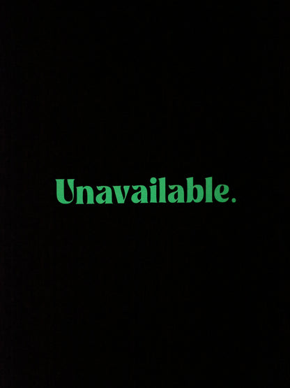 Unavailable Glow In Dark Black Unisex Oversized T-Shirt